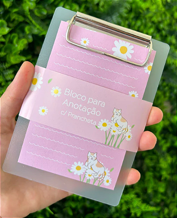 Bloco Anotações com Mini Prancheta