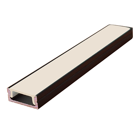 Perfil Alumínio Sobrepor P/ Fita Led 17X7 Barra De 1 Metro
