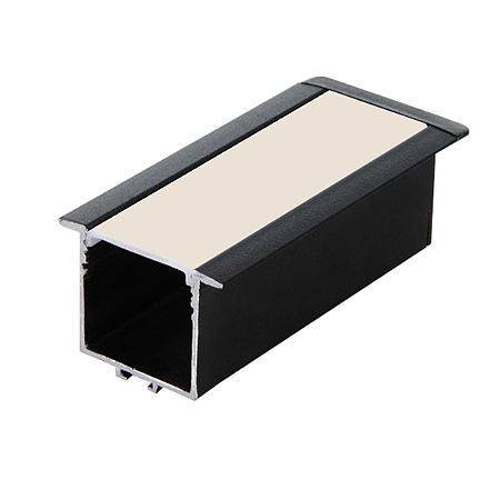 Perfil Alumínio Embutir p/ fita LED 50x35 barra de 2 metros