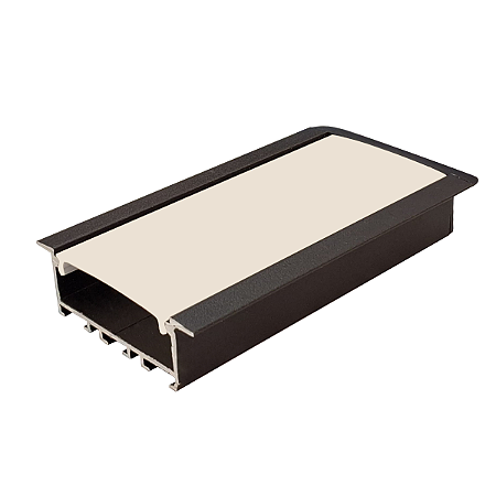 Perfil Alumínio Embutir P/ Fita Led 65X20 Barra De 1 Metro