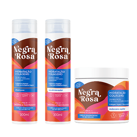 Kit Capilar Hidratação Colágeno - Negra Rosa