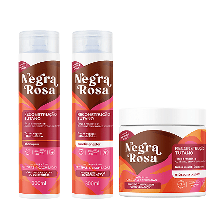 Kit Capilar Reconstrução Tutano  - Negra Rosa