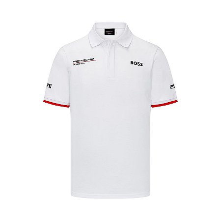 Camisa Polo Porsche Boss Motorsport Branca