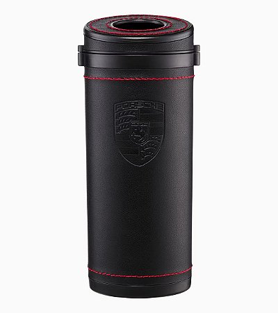 Porta Lenços Porsche em Couro Preto