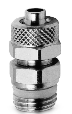 CONEXAO RAPIDA RETA P/ TUBO 10MM COM ROSCA 1/4 - COD 1511 10/8-1/4