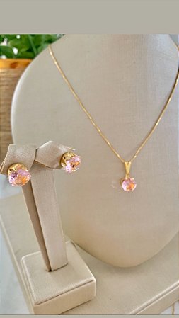 Conjunto Ponto de Luz rosa