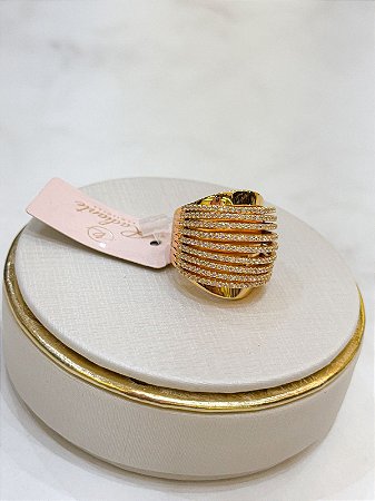 Anel zircônias Tam 20