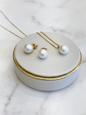 Conjunto Pérolas Shell