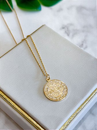 Colar Medalha São Bento