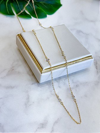 Colar Longo Zircônias