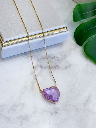 Colar Ametista Cristal