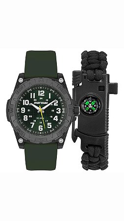 Kit Relógio Mormaii Verde