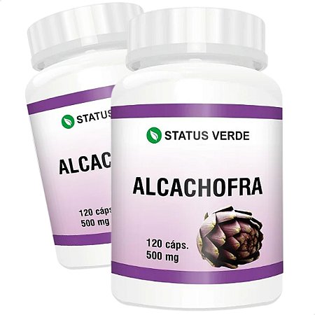 2 Potes Alcachofra Kit 240 Cáps - Status Verde