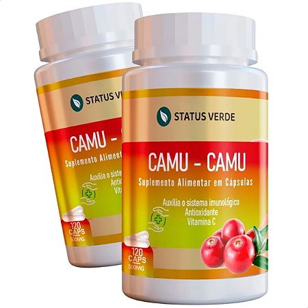 2 Potes Camu-Camu Kit 240 Cáps - Status Verde