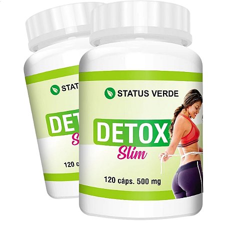 2 Potes Detox Slim Kit 240 Cáps - status Verde