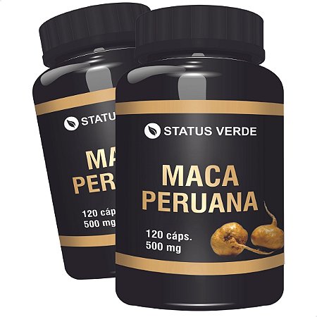 2 Potes Maca Peruana Kit 240 Cáps - Status Verde