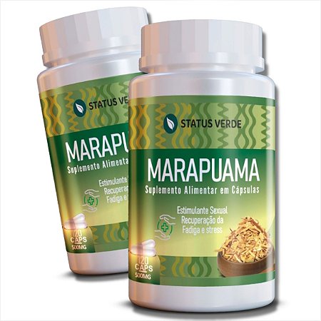 2 Potes Marapuama Kit 240 Cáps - Status Verde