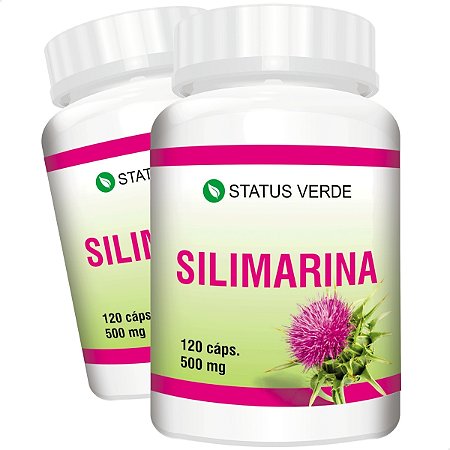 2 Potes Silimarina Cardo Mariano kIT 240 Cáps - Status Verde
