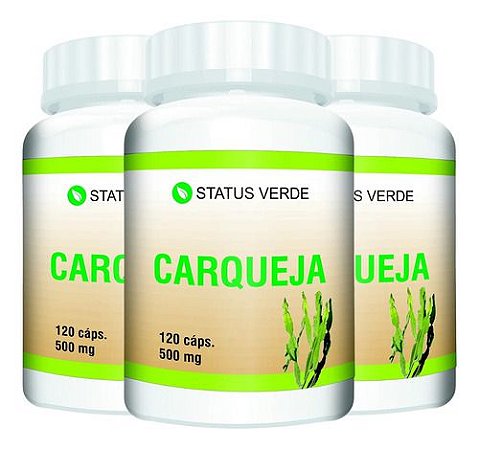 3 Potes Carqueja Kit 360 Cáps - Status Verde
