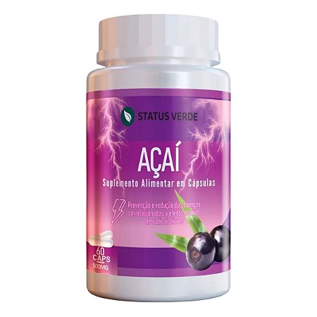 Açaí 60 Cáps - Status Verde