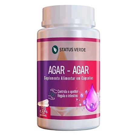 Agar-Agar 120 Cáps - Status Verde