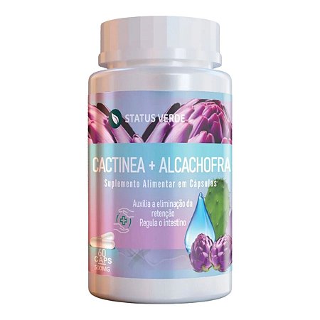 Cactinea + Alcachofra 60 Cáps - Status Verde