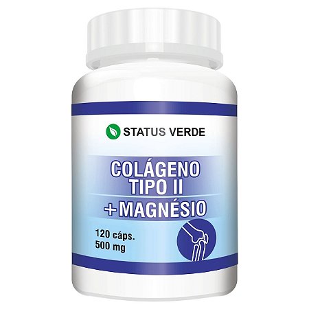 Colageno Tipo 2 + Magnésio 120 Cáps - Status Verde