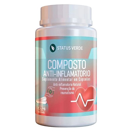 Composto Anti-Inflamatório 60 Cáps - Status Verde