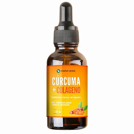 Cúrcuma + Colágeno 30ml - Status Verde