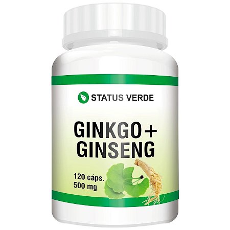 Ginkgo Biloba + Ginseng 120 Cáps - Status Verde