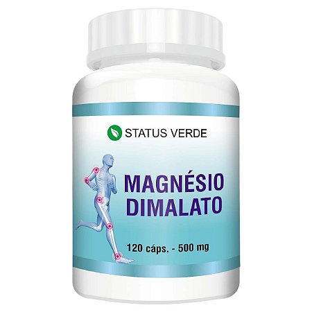 Magnésio Dimalato 120 Cáps - Status Verde