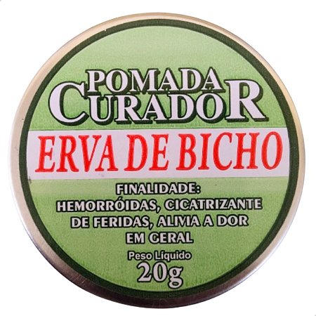 Pomada Erva De Bicho 20g - Pomada Curador