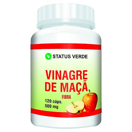 Vinagre De Maçã 120 Cáps - Status Verde