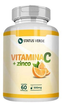 Vitamina C + Zinco 60 Cáps - Status Verde