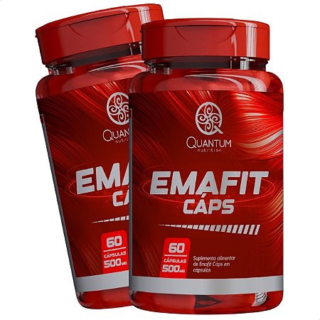 2 Potes Emafit Cáps Kit 120 Cáps - Quantum