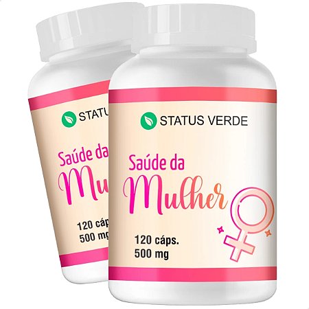 2 Potes Saúde da Mulher Kit 240 Cáps - Status Verde