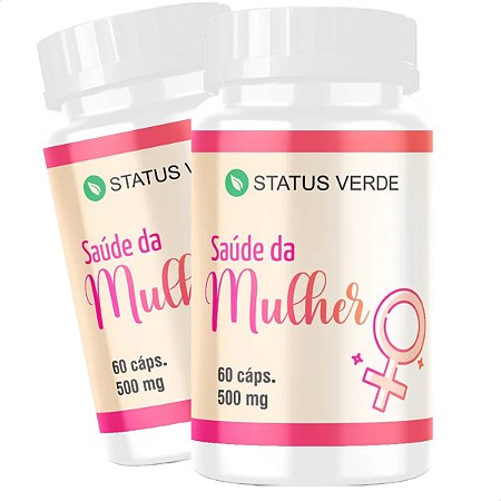 2 Potes Saúde da Mulher Kit 120 Cáps - Status Verde