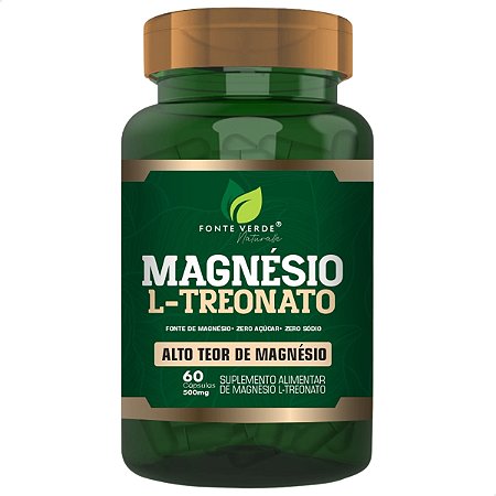 Magnésio L-Treonato 60 Cáps - Fonte Verde