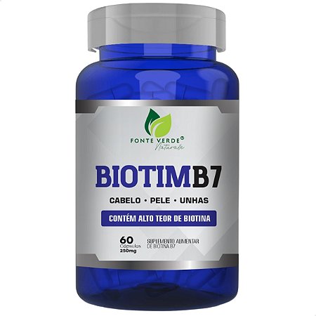 Biotim B7 Biotina 60 Cáps - Fonte Verde