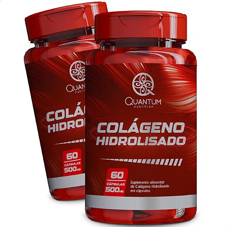2 Potes Colágeno hidrolisado Kit 120 Cáps - Quantum