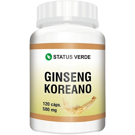 Ginseng Koreano 120 Cáps - Status Verde