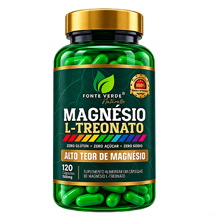 Magnésio L-Treonato 120 Cáps - Fonte Verde