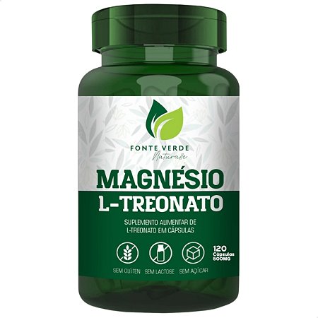 Magnésio L-Treonato 120 Cáps - Fonte Verde