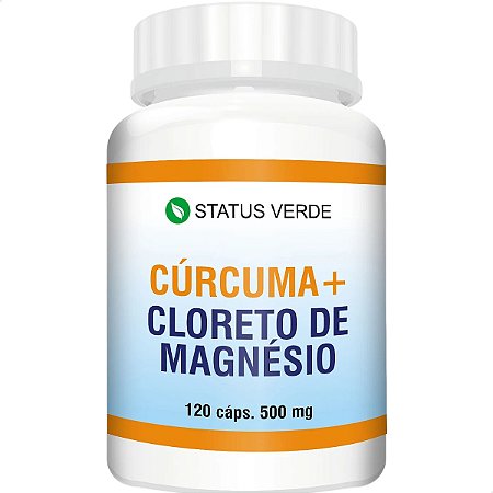 Cúrcuma + Cloreto de Magnésio 120 Cáps - Status Verde