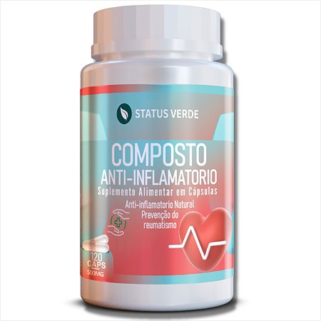 Composto Anti-Inflamatório 120 Cáps - Status Verde