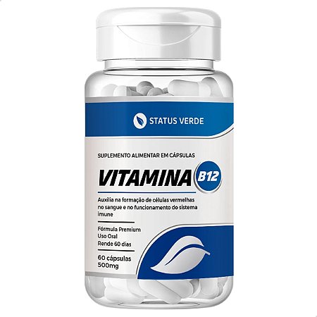 Vitamina B12 60 Cáps - Status Verde
