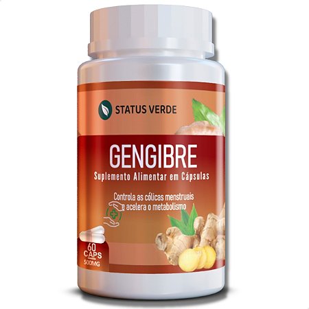 Gengibre 60 Cáps - Status Verde