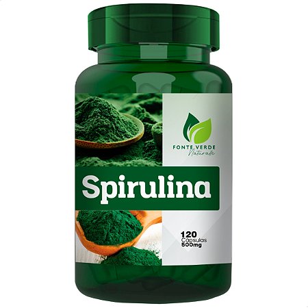 Spirulina 120 Cáps - fonte Verde