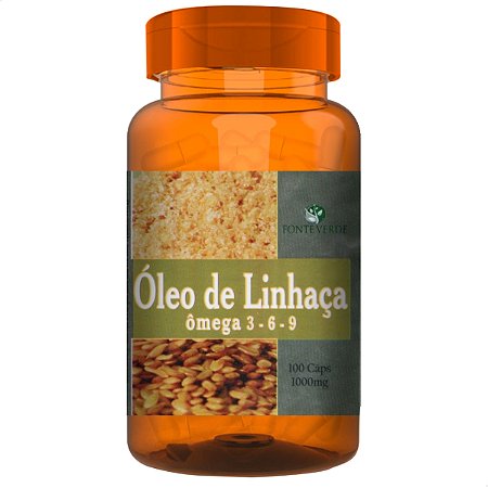 Óleo de Linhaça 100 Cáps - Fonte Verde