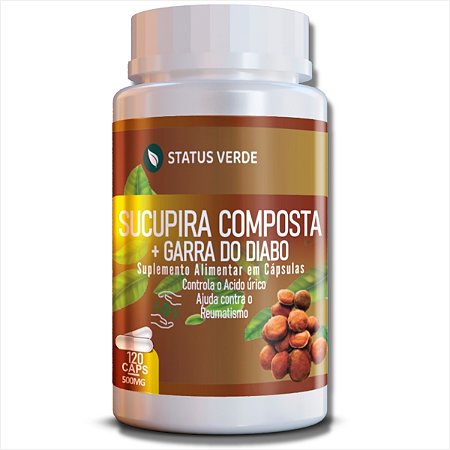 Sucupira Composta + Garra do Diabo 120 Cáps - Status Verde